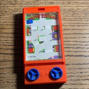 Vintage 1976 Drive Course Handheld Game - Orange and Blue